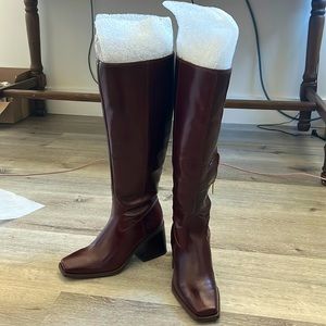 Vince Camuto Sangenti Boot - Wide Calf, Dark Mahogany